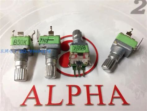 1pcs Taiwan ALPHA Alfa RK097 Type Precision Potentiometer Single B50K