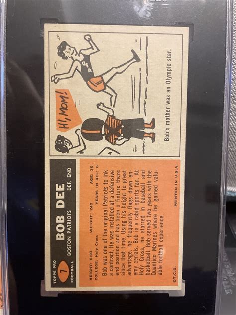 1965 Topps 7 Bob Dee For Sale Online EBay