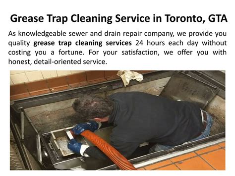 PPT Grease Trap Cleaning Service In Toronto GTA PowerPoint