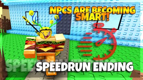 Roblox Npcs Are Becoming Smart Speedrun Ending [new] Youtube