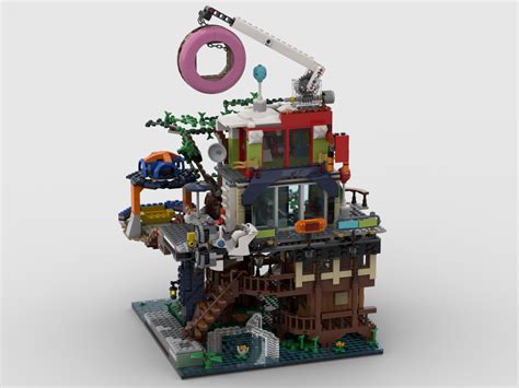 LEGO MOC Ninjago City Rest Stop by icedragonj | Rebrickable - Build ...