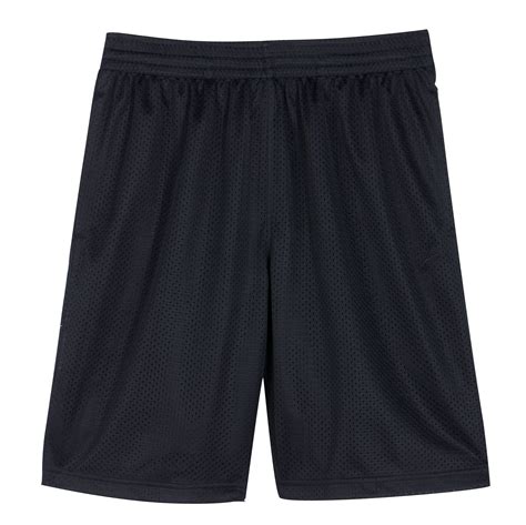 Athletech Mens Solid Color Open Hole Mesh Basketball Shorts Clothing