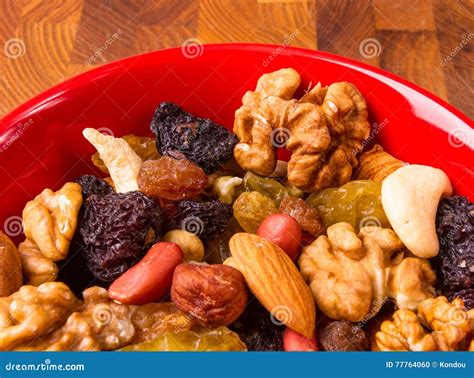 Different Mixed Nuts And Raisins Stock Photo Image Of Fasting