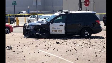 La Mesa Police Department cruiser involved in accident | cbs8.com