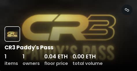 Cr3 Paddys Pass Collection Opensea