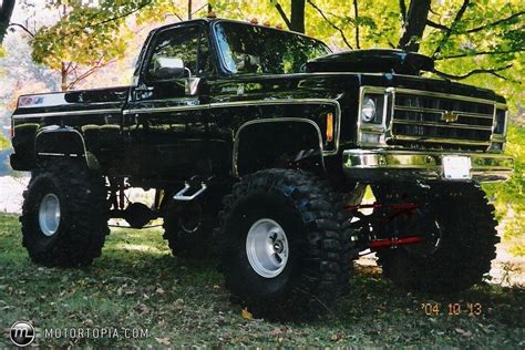 Black Lifted Chevy Truck