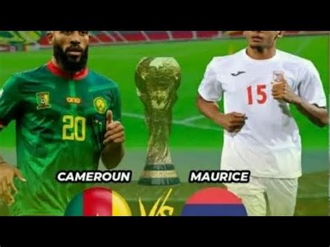 Cameroun vs île Maurice 17 novembre a japoma Douala 20h00 direct