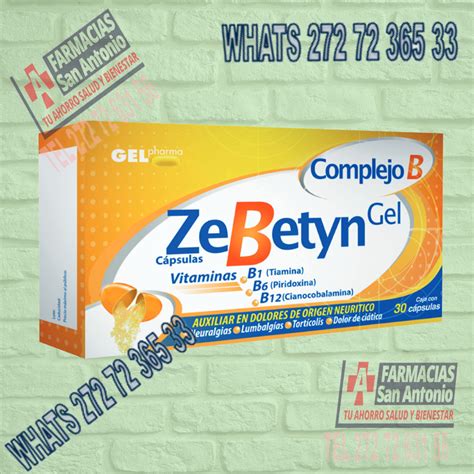 Zebetyn Gel Complejo B 30 Capsulas