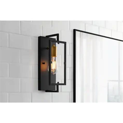 Home Decorators Collection Kenton 4 75 In 1 Light Matte Black