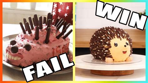 Turning A Cake Fail Into A Win Hedgehog Youtube