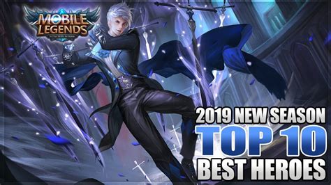 2019 Top 10 Strongest Heroes In Mobile Legends Youtube