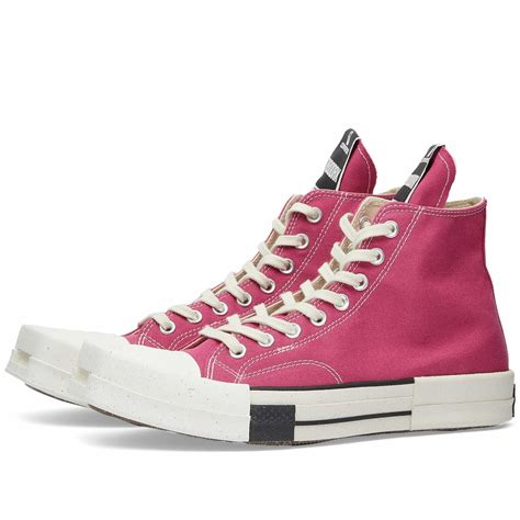 Converse X Drkshdw Turbodrk Laceless Hi Top Sneakers In Hot Pink Converse