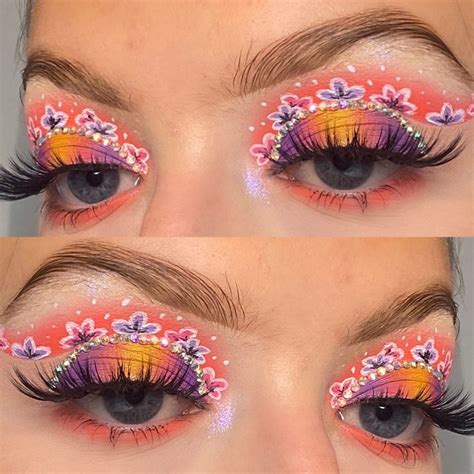 Flower Makeup Look🌸 Flower Makeup Creative Makeup Looks Eyeshadow