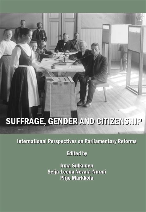 Suffrage Gender And Citizenship International Perspectives On