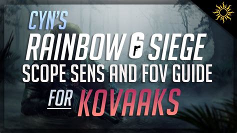 How To Find Your Rainbow Six Siege Scope Sensitivity And Fov For