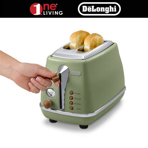 Delonghi Icona Vintage Toaster CTOV2003 CTOV2003 GR Green