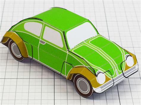 Vintage Car Paper Craft Toy By Alex Gwynne Paper Engineer On Dribbble