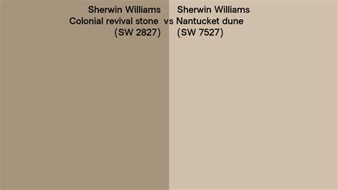 Sherwin Williams Colonial Revival Stone Vs Nantucket Dune Side By Side