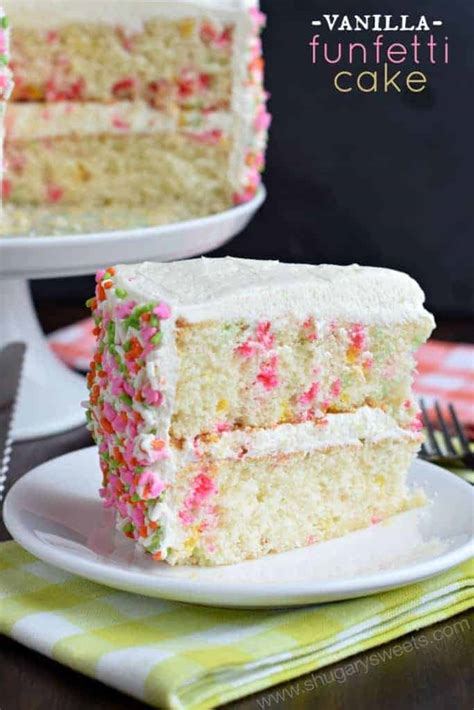 Vanilla Funfetti Cake Shugary Sweets