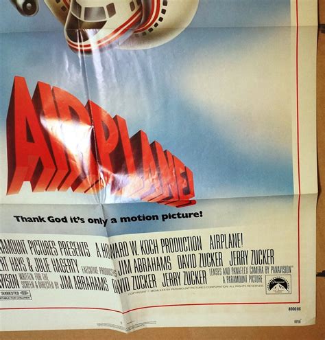 AIRPLANE ... Original Vintage 1980 Movie Poster One-Sheet | Etsy