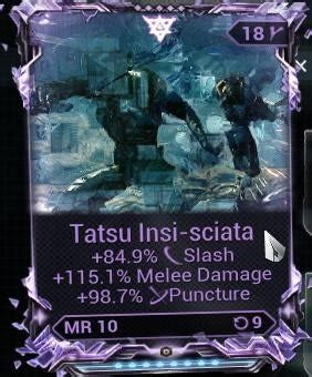 [PC] [RIVEN] [PRICE CHECK] Tatsu Riven (9 rolls) : r/wartrade