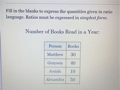 Solved Fill In The Blanks To Express The Quantities Given I Algebra