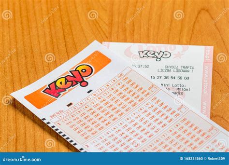 Keno Lottery Ticket From Polish Lotto Editorial Image Image Of Game