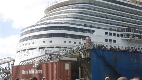 Carnival Cruise Lines Magic Transformation At Freeport Dry Dock