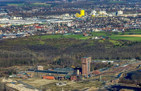 Hamm aus der Vogelperspektive Hammerkopfturm auf dem Gelände der