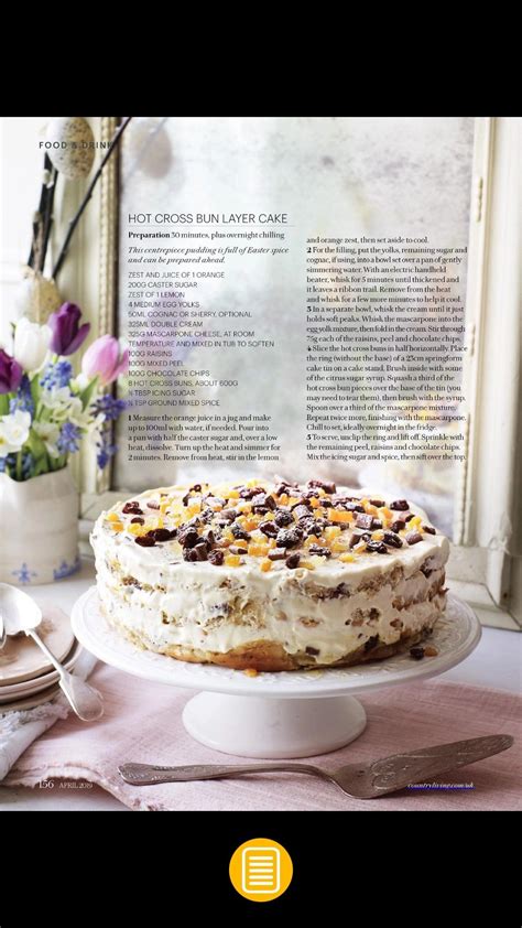 Hot Cross Bun Layer Cake Cake Preparation Food Layer Cake