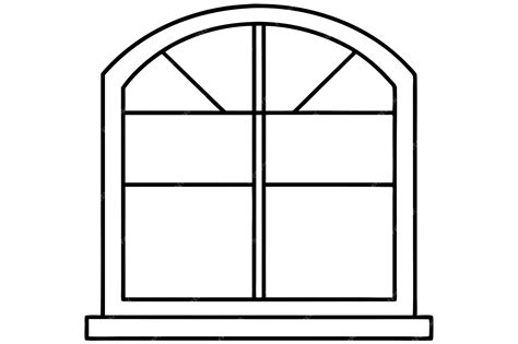 Premium Vector | Beautiful Window line art vector illustration