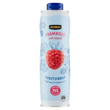 Jumbo Fruitsiroop Framboos Met Appel 750ml Bestellen Jumbo