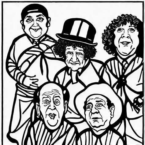 "the three stooges" coloring page | COLOR anything