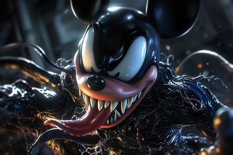 Mickey Mouse turns into Venom :: Behance