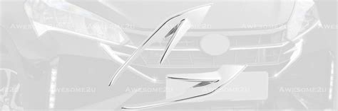 Awesome U Perodua Myvi Fl Chrome Front Grille Side Garnish