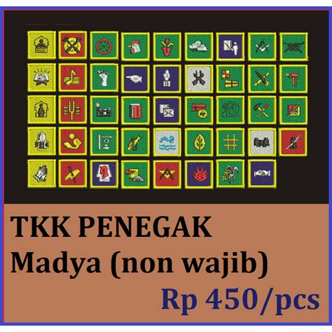 Jual Tkk Madya Penegak Non Wajib Badge Bordir Shopee Indonesia