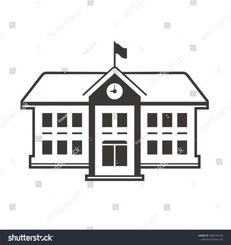 Illustration School Building Vector Art Stock Vector (Royalty Free ...