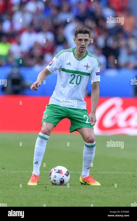 Kyle Lafferty (Northern Ireland) ; June 25, 2016- Football : Uefa Euro France 2016, Round of 16 ...