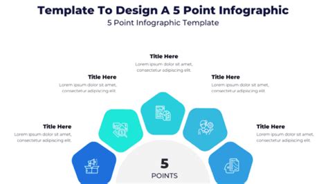 Ultimate Template To Design A 5 Point Infographic Professional Powerpoint