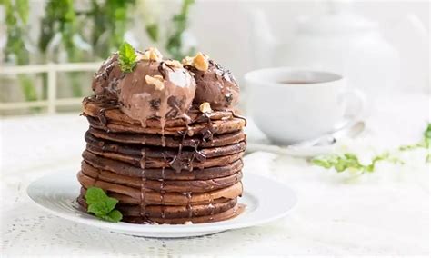 Ice Cream Chocolate Pancakes Recipe Dr Oetker