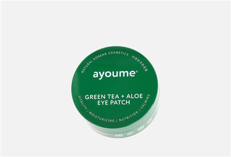 Ayoume Маски-патчи для глаз GREEN TEA+ALOE EYE PATCH — купить, цена в ...