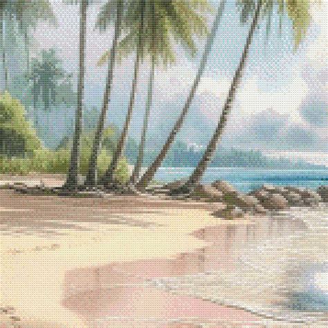 Cross Stitch Beach Pattern Sea Cross Stitch Maritime Cross Stitch