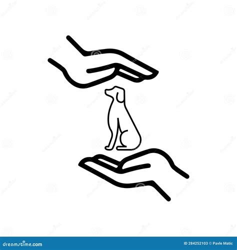 Dog Care Icon Isolated On White Stock Illustration Illustration Of