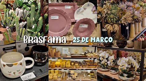 Novidades Brasfama 25 de Março mesa posta decoração flores YouTube