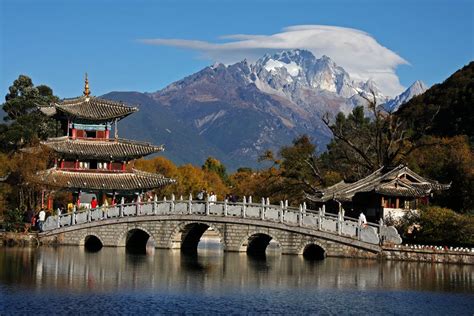 Black Dragon Lake Lijiang Yunnan Province China Travel Around The