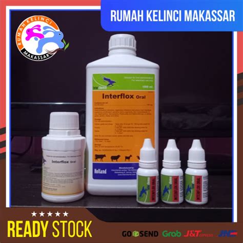 Jual INTERFLOX 10ml Obat Infeksi Pernapasan Hewan Kucing Kelinci Anjing