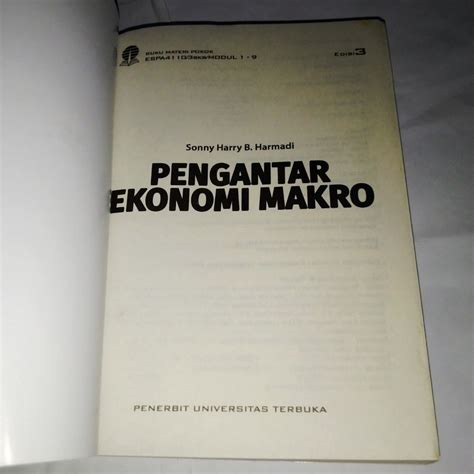 Buku Materi Pokok ESPA4110 3sks MODUL 1 9 Edisi 3 PENGANTAR EKONOMI