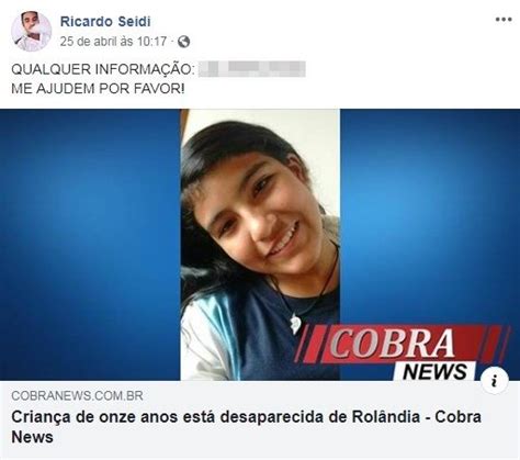 M E De Menina Encontrada Morta No Pr Falava Que O Pai Era Bravo