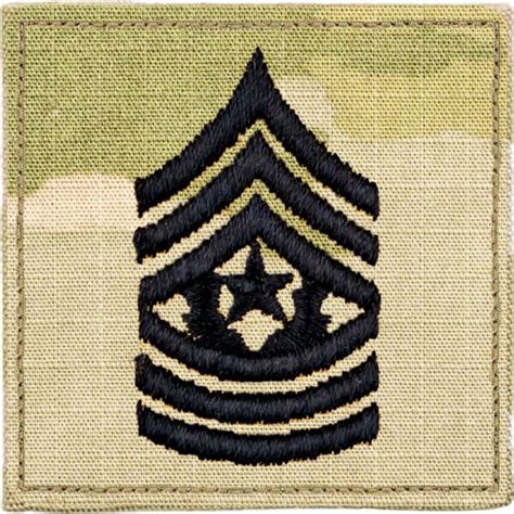 Army Command Sergeant Major Rank Ocp Patch E9 Csm With Velcro