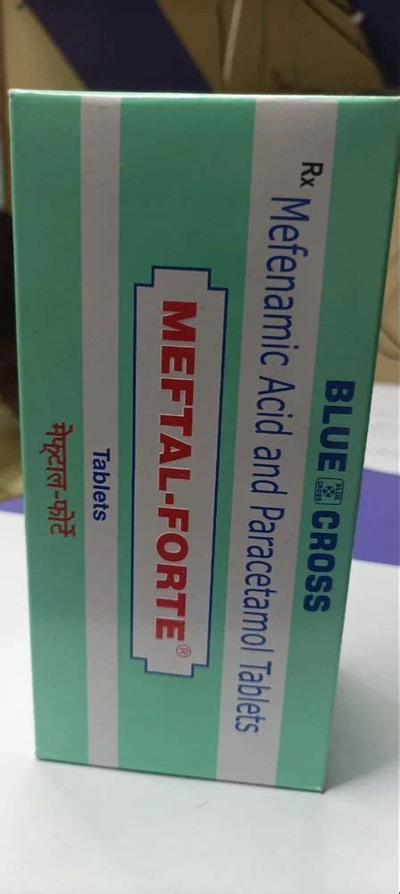 Mefenamic Acid Paracetamol Tablet For Hospital 825 Mg At Rs 44 Box In